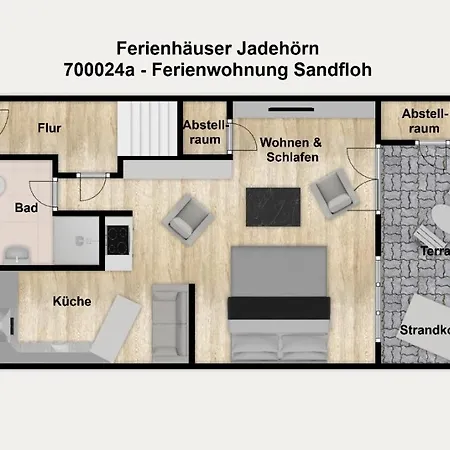 Ferienhaeuser Jadehoern Sandfloh * Wangerooge